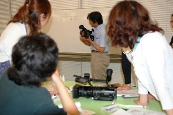 トライアルではビデオカメラ操作の基礎から学びます