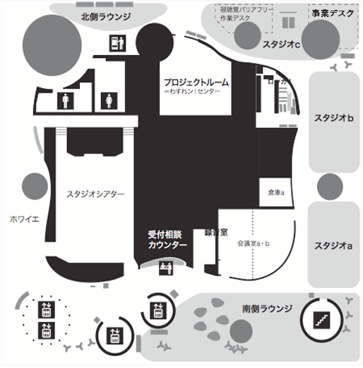 7階スタジオの地図