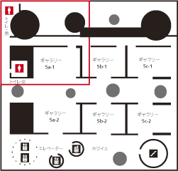 多目的トイレ　設置場所地図